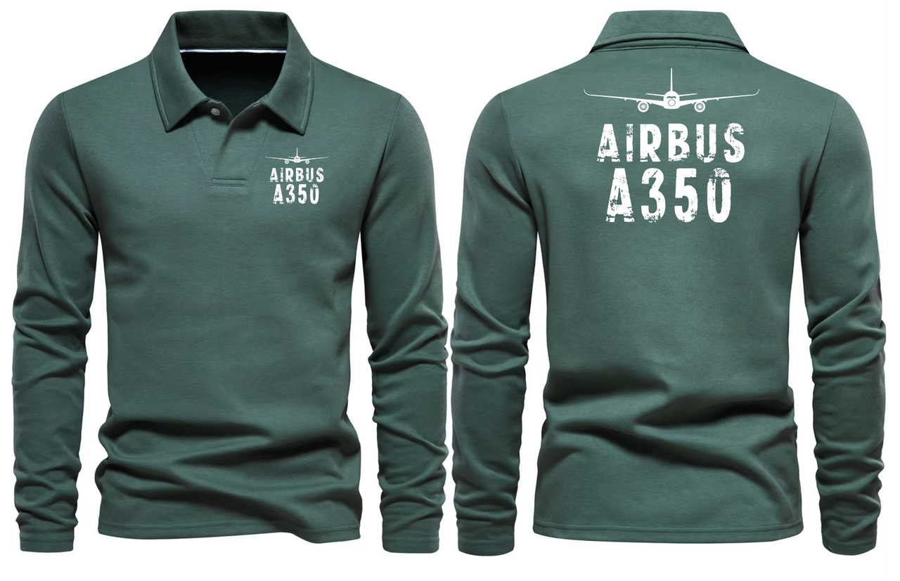 AIRBUS A350  LONG SLEEVE  POLO