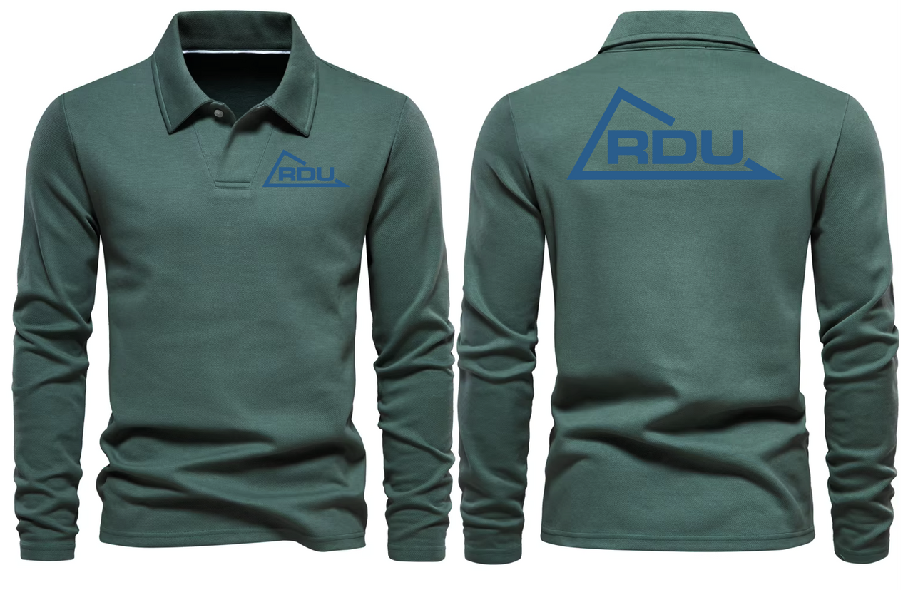 RDU AIRPORT LONG SLEEVE  POLO