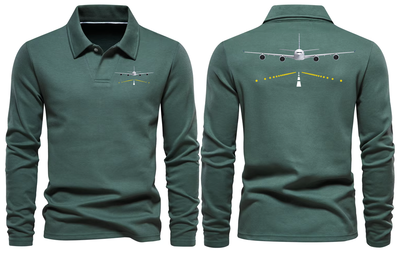 AIRBUS A340 LONG SLEEVE  POLO