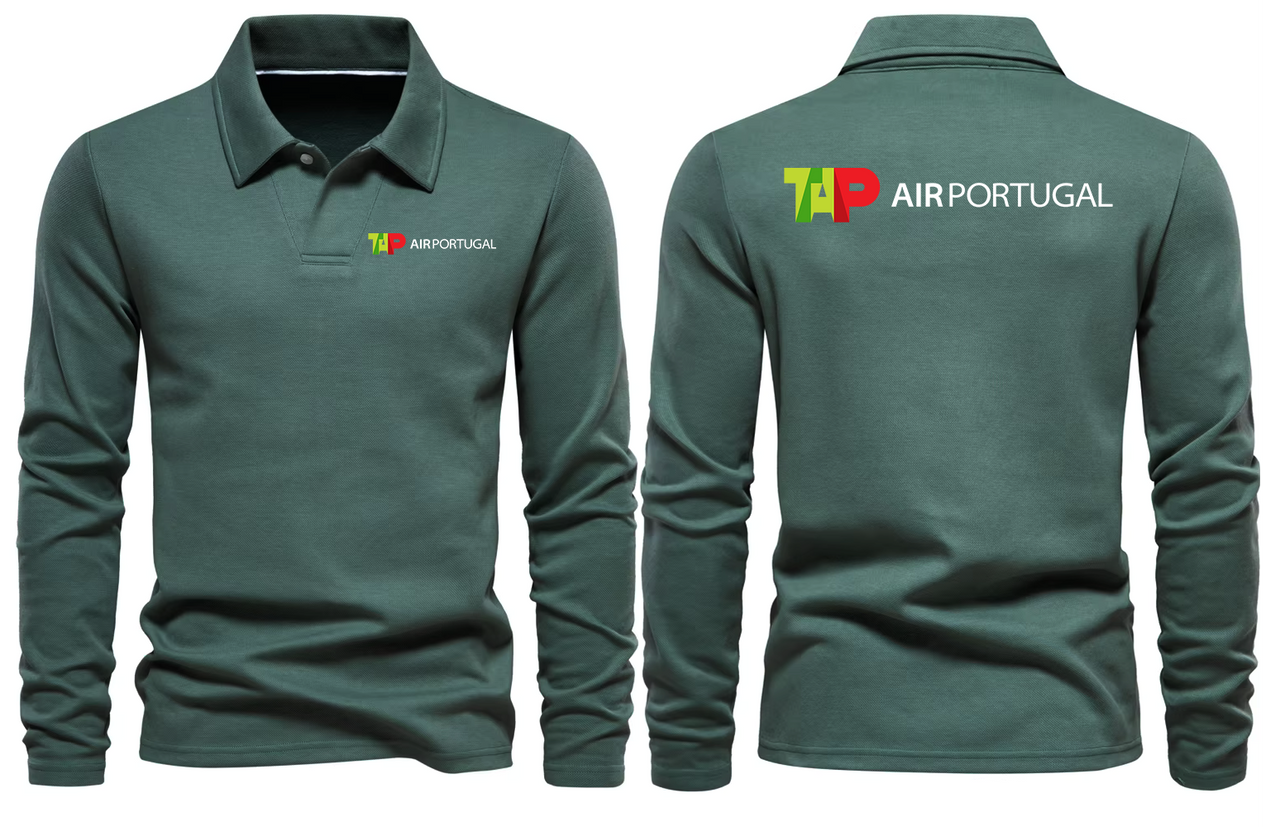 PORTUGAL AIRLINES LONG SLEEVE  POLO