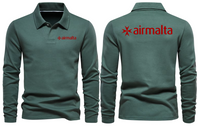 Thumbnail for AIR MALTA LONG SLEEVE  POLO