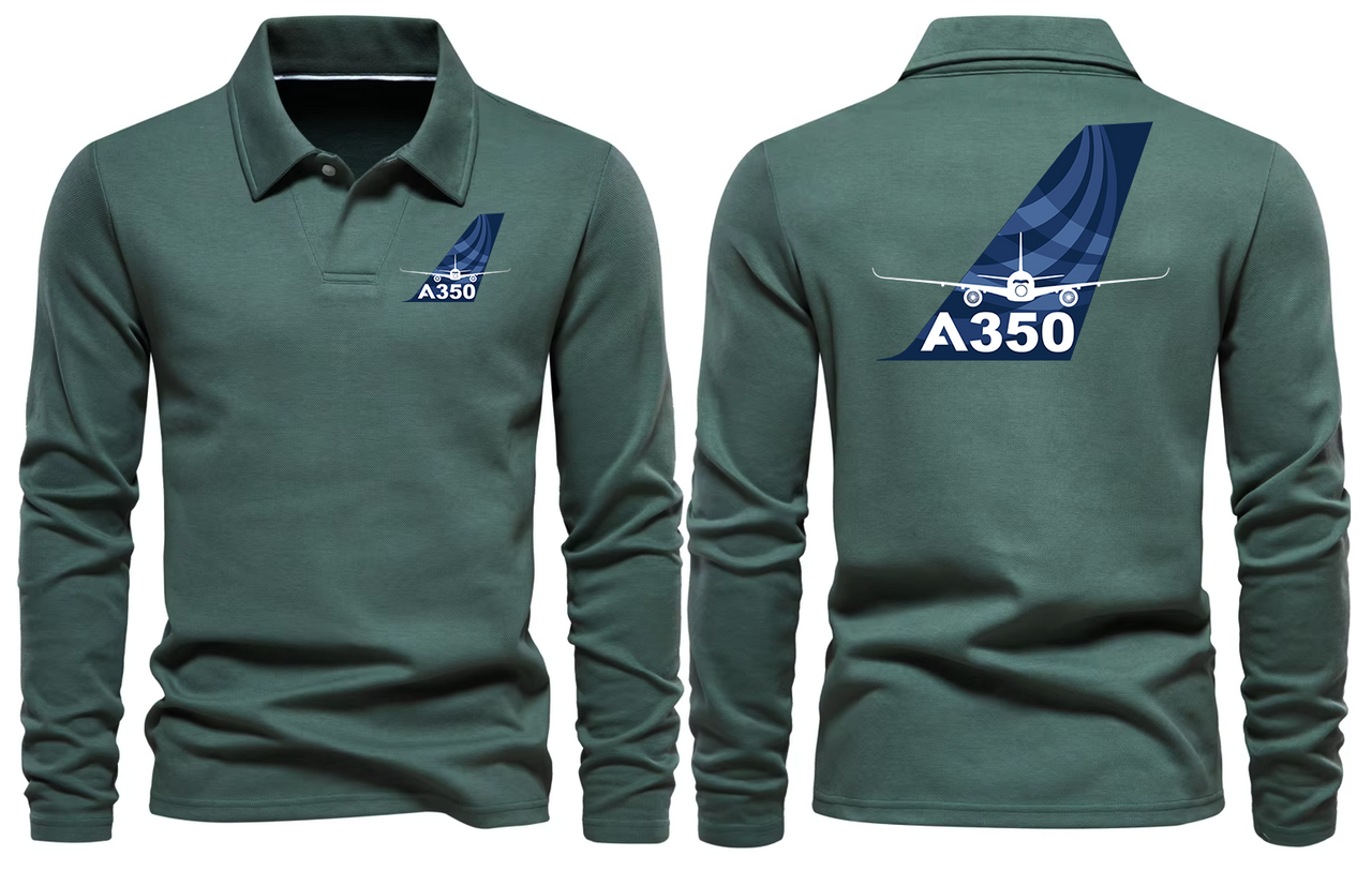 AIRBUS A350  LONG SLEEVE  POLO