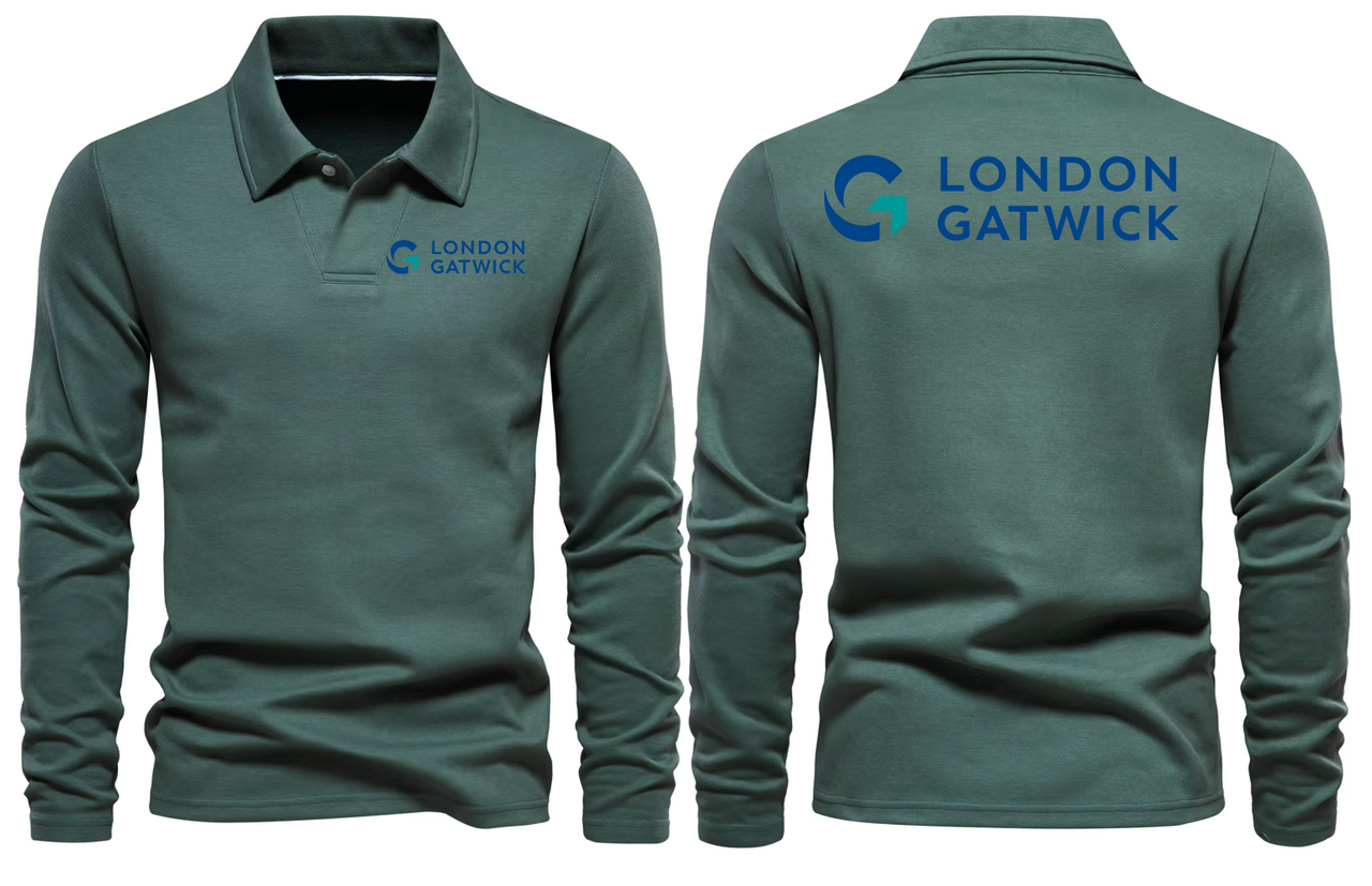 GATWICK AIRPORT LONG SLEEVE  POLO