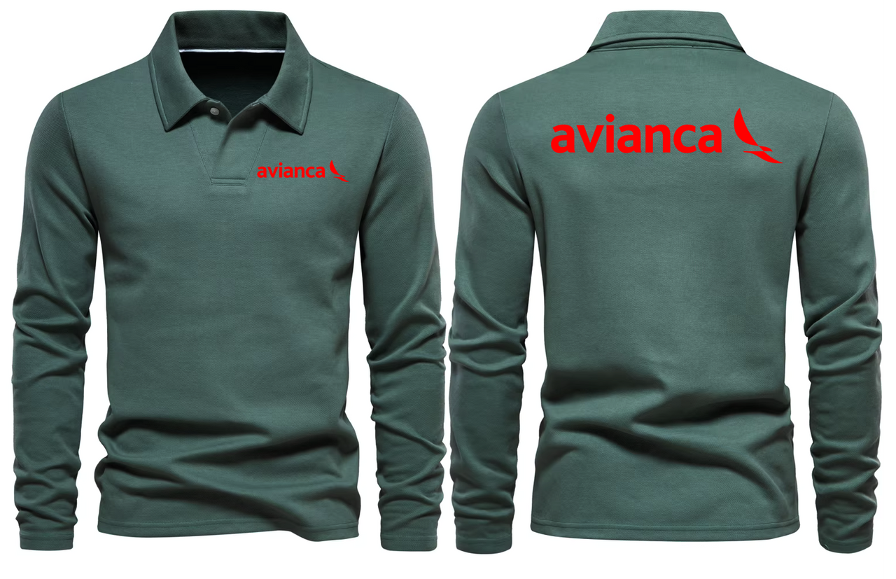 KENYA AIRWAYS LONG SLEEVE  POLO