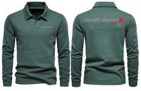 Thumbnail for CARDIFF AIRPORT LONG SLEEVE  POLO
