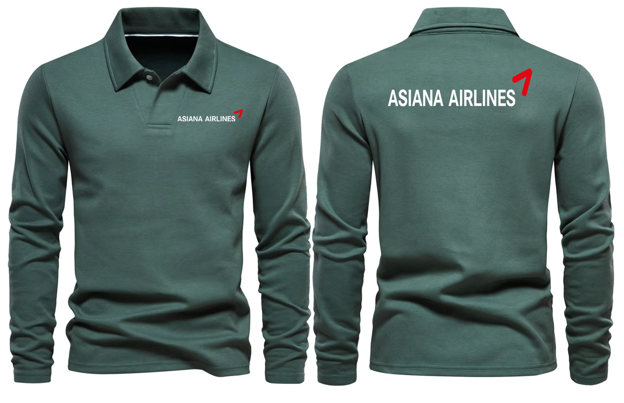 ASIAN AIRLINES LONG SLEEVE  POLO