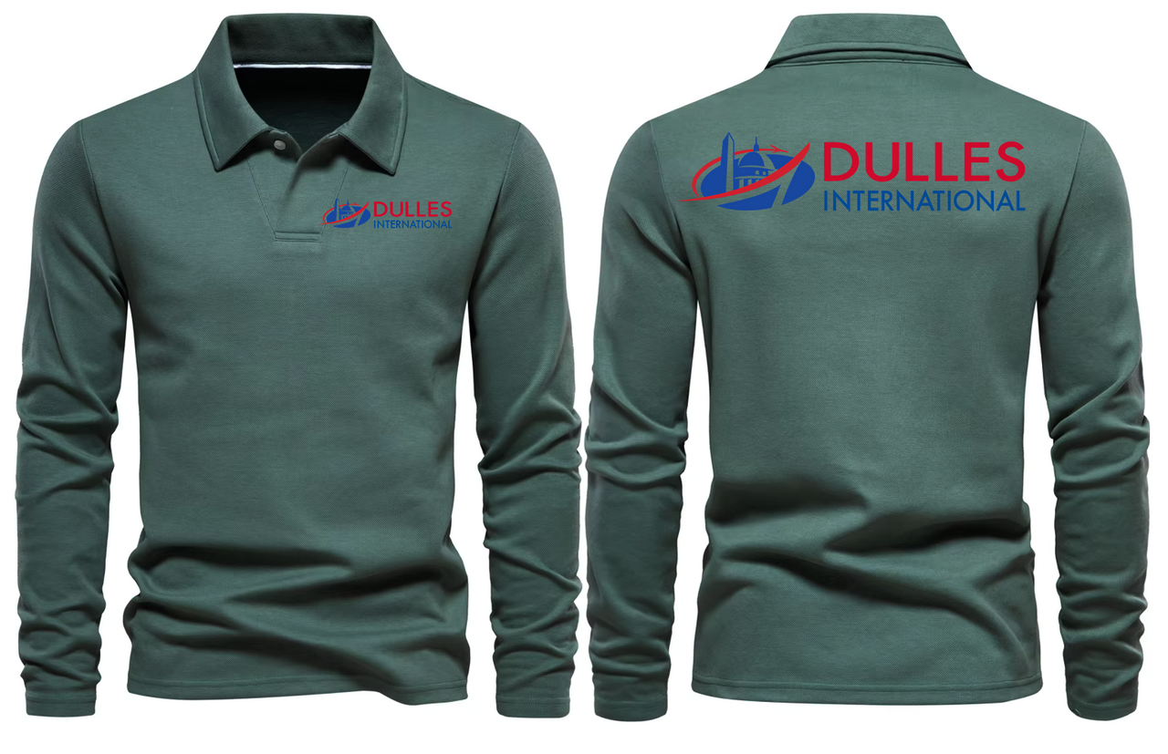 DULLES AIRPORT LONG SLEEVE  POLO