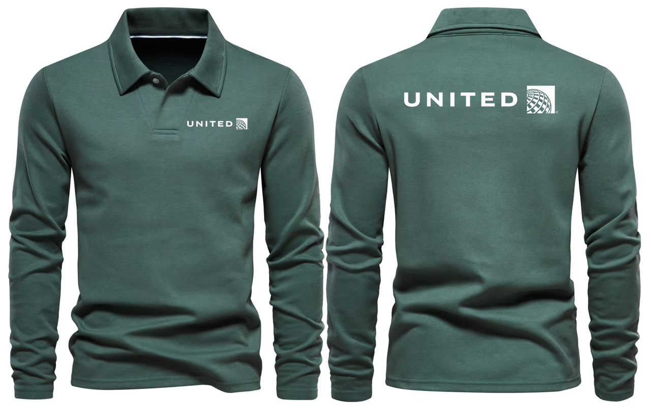 UNITED AIRLINES LONG SLEEVE  POLO