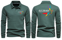 Thumbnail for FLY TOLUCA AIRPORT LONG SLEEVE  POLO