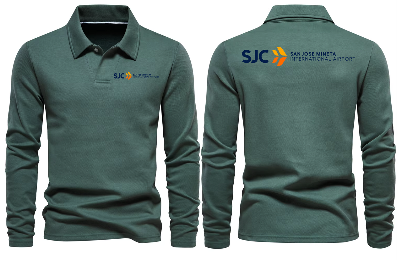SJC AIRPORT LONG SLEEVE  POLO