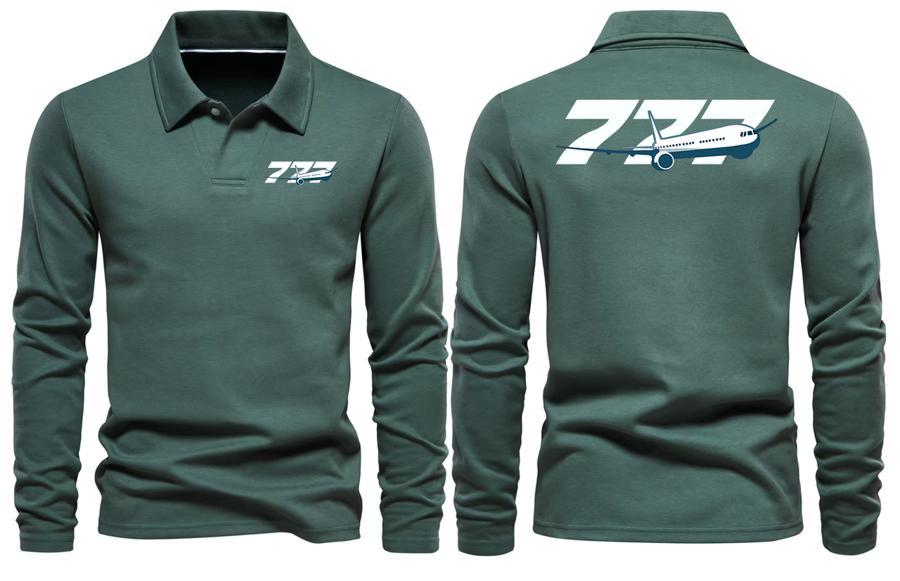 BOEING 777  LONG SLEEVE  POLO