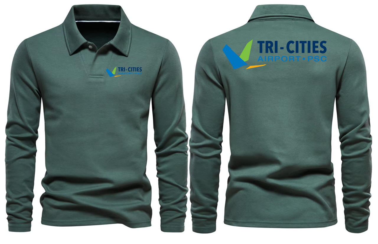 PSC AIRPORT LONG SLEEVE  POLO