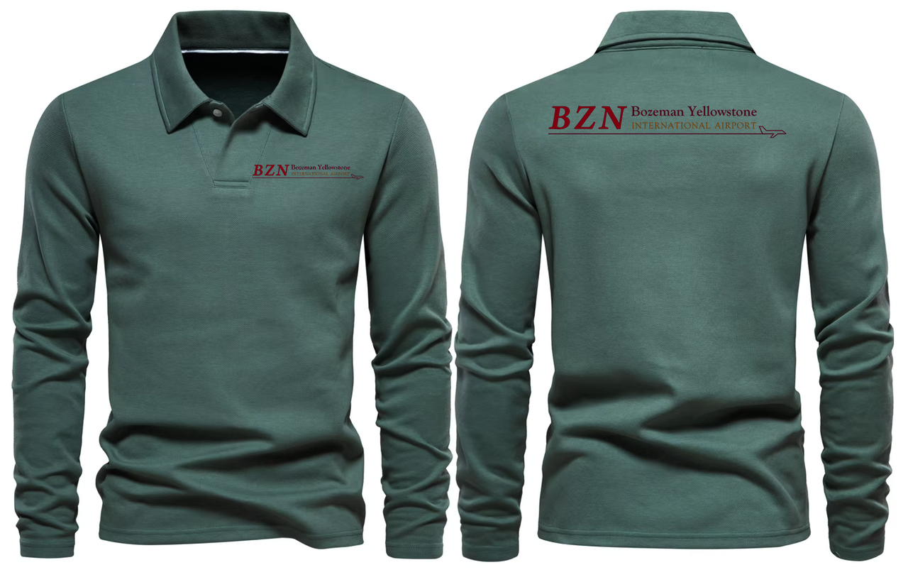 BOZEMAN AIRPORT LONG SLEEVE  POLO