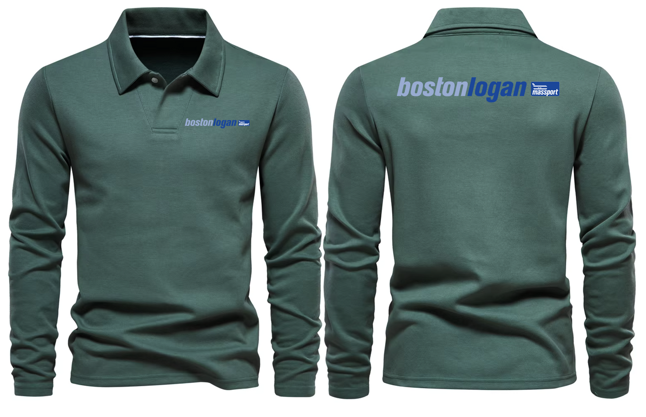 BOSTON AIRPORT LONG SLEEVE  POLO