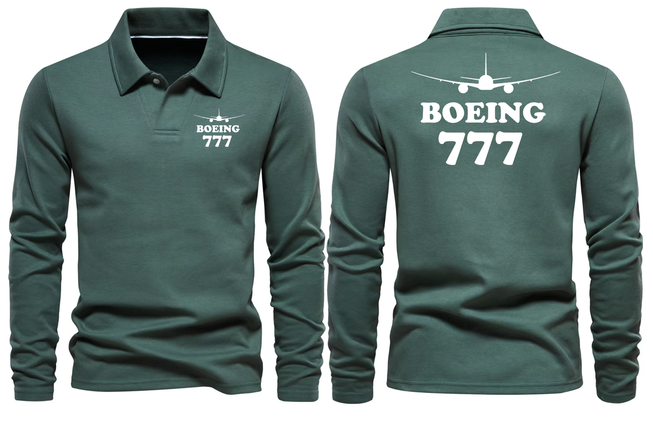 BOEING 777  LONG SLEEVE  POLO