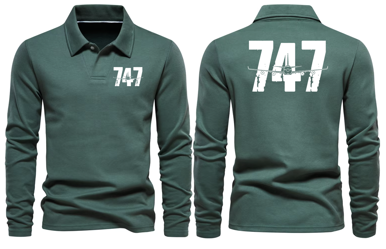 BOEING 747  LONG SLEEVE  POLO