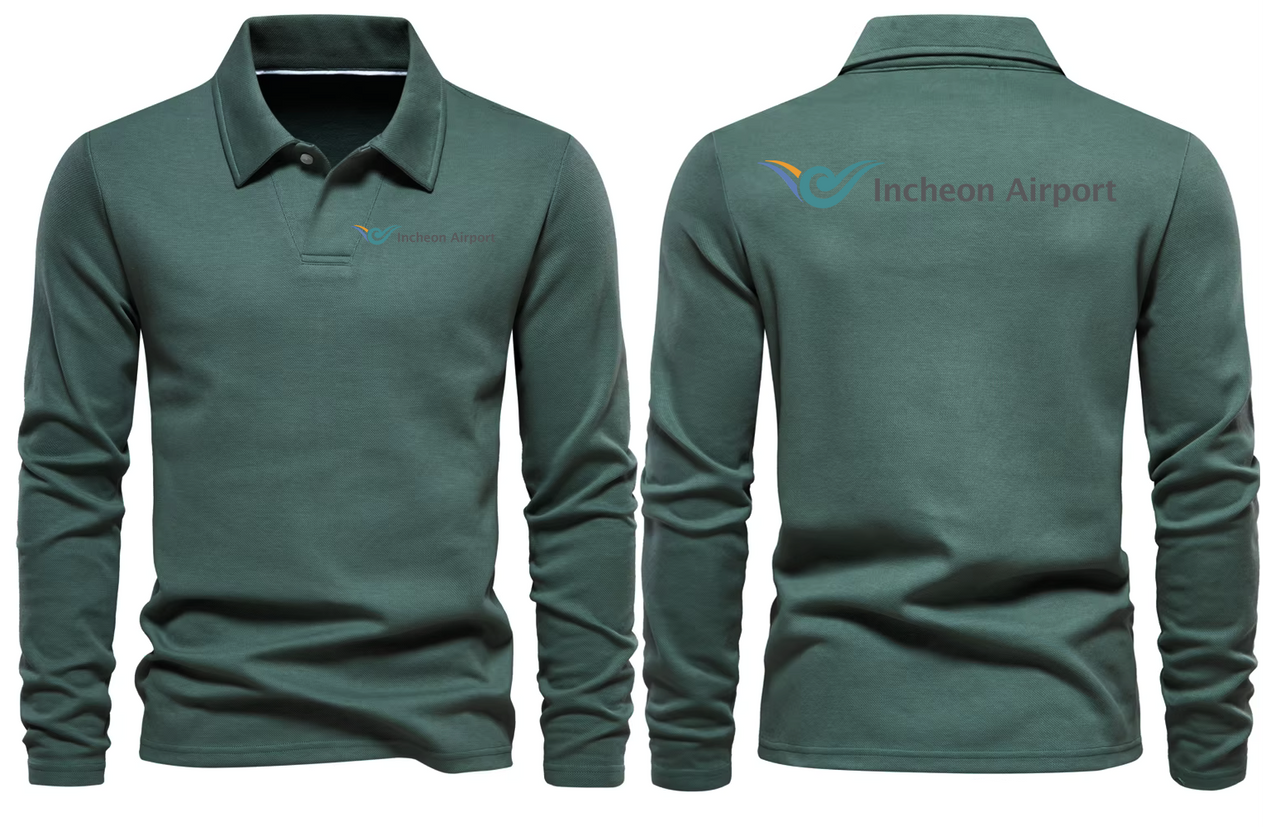 INCHEON AIRPORT LONG SLEEVE  POLO