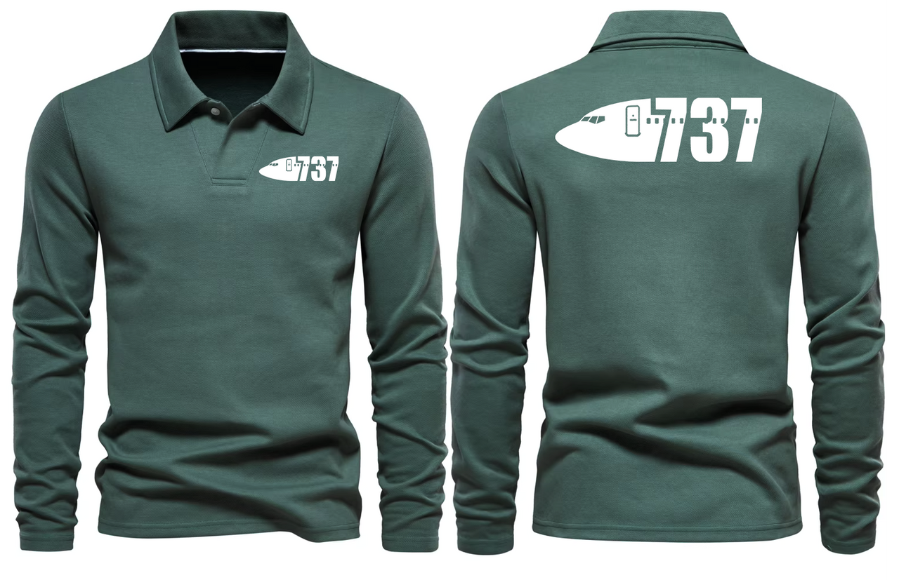 BOEING 737 LONG SLEEVE  POLO