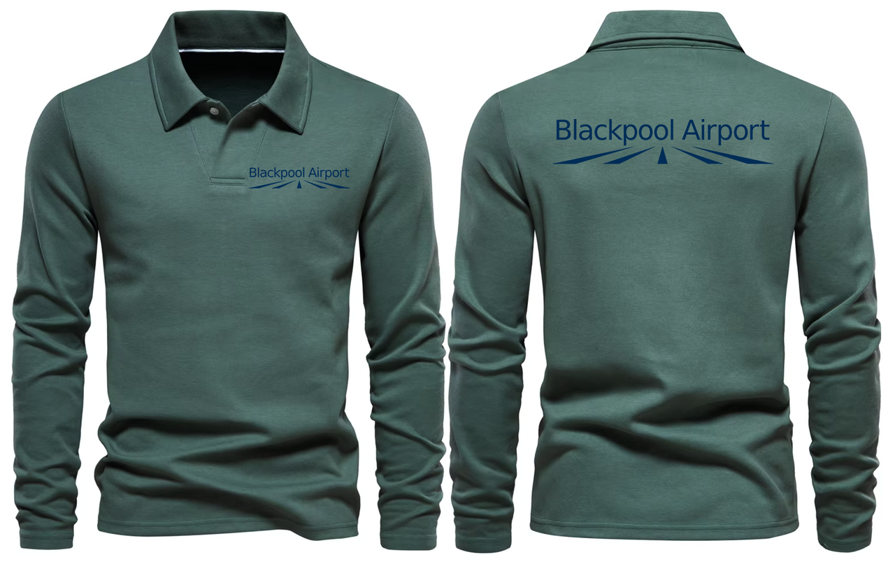BLACKPOOL AIRPORT LONG SLEEVE  POLO