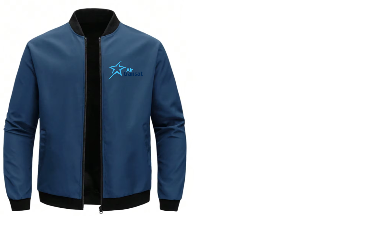 AIR TRANSAT LOOSE SOLID COLOR JACKET