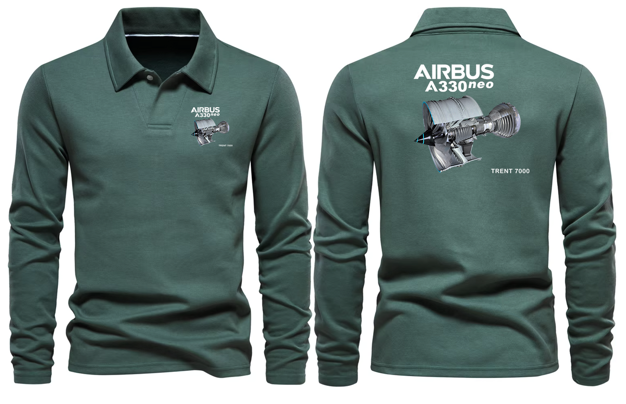 AIRBUS A330 NEW TRENT 7000 LONG SLEEVE  POLO