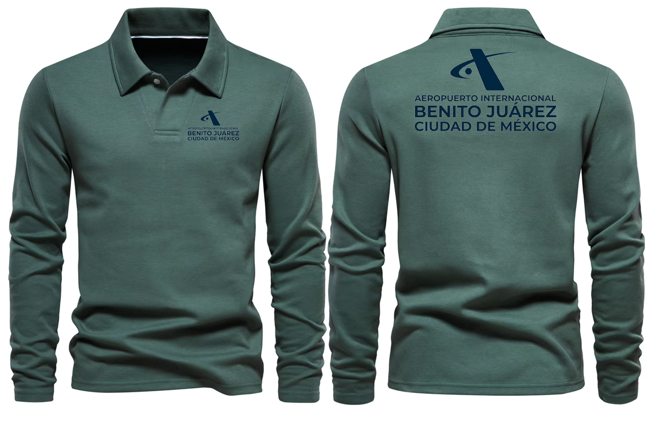 BENETO AIRPORT LONG SLEEVE  POLO