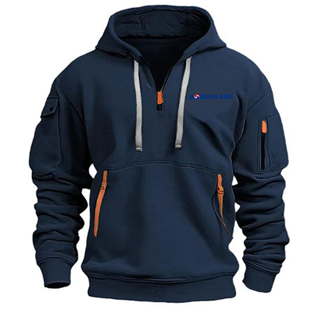 KOREAN AIRWAYS AIRLINE HOODED JACKET PULLOVER