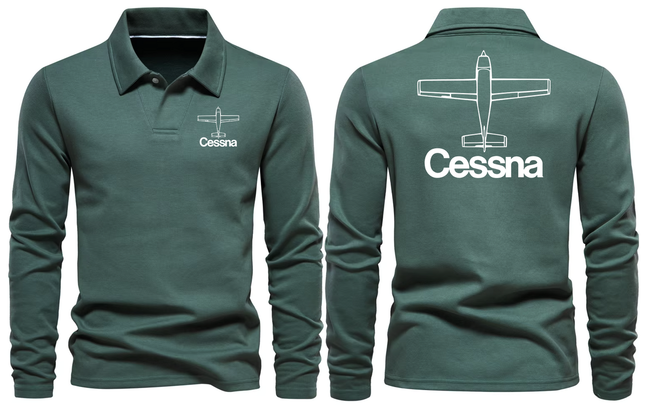 CESSNA LONG SLEEVE  POLO