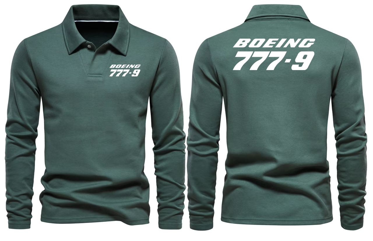 BOEING 777-9  LONG SLEEVE  POLO
