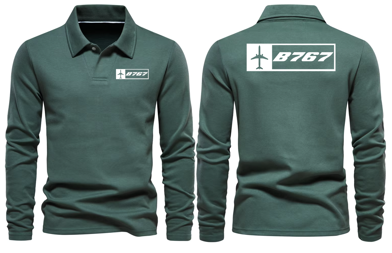 BOEING 767 LONG SLEEVE  POLO