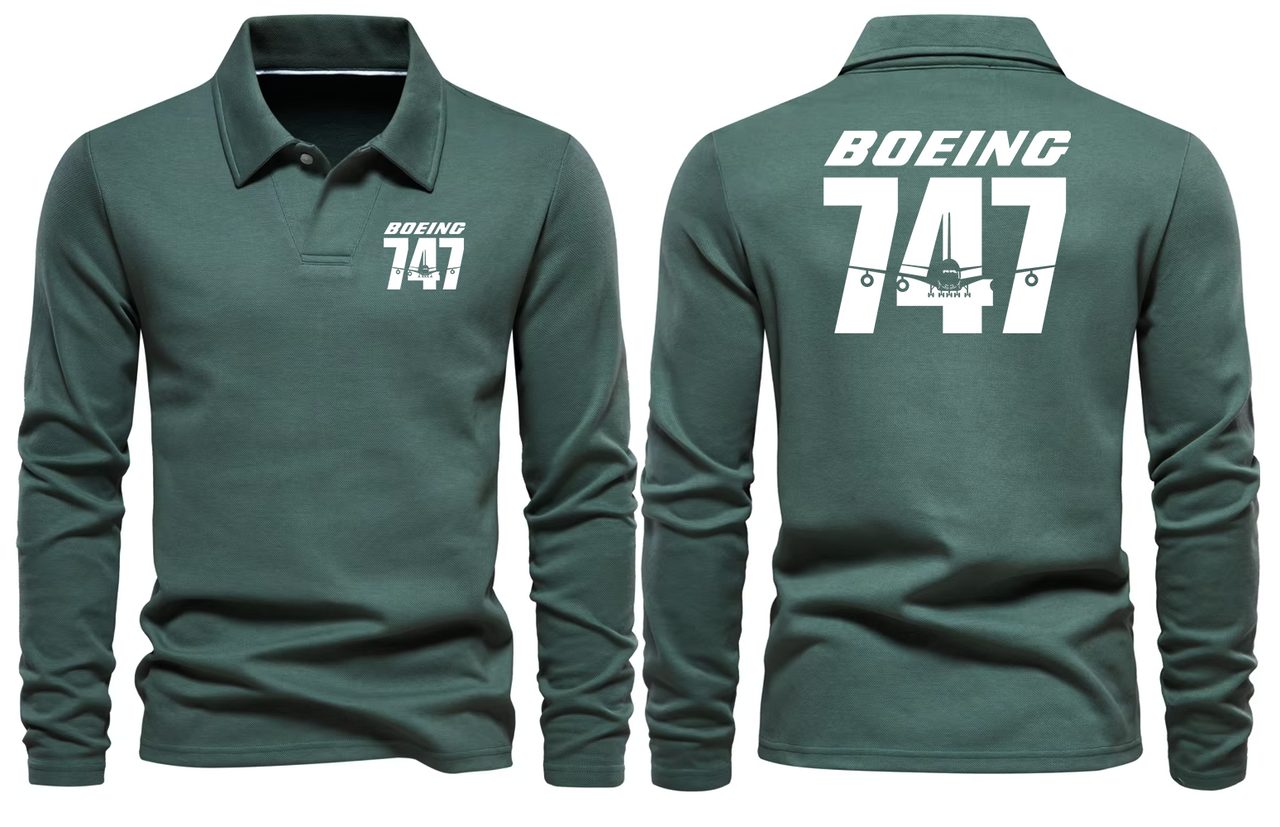 BOEING 747  LONG SLEEVE  POLO