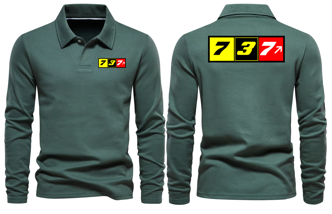 BOEING 737 LONG SLEEVE  POLO