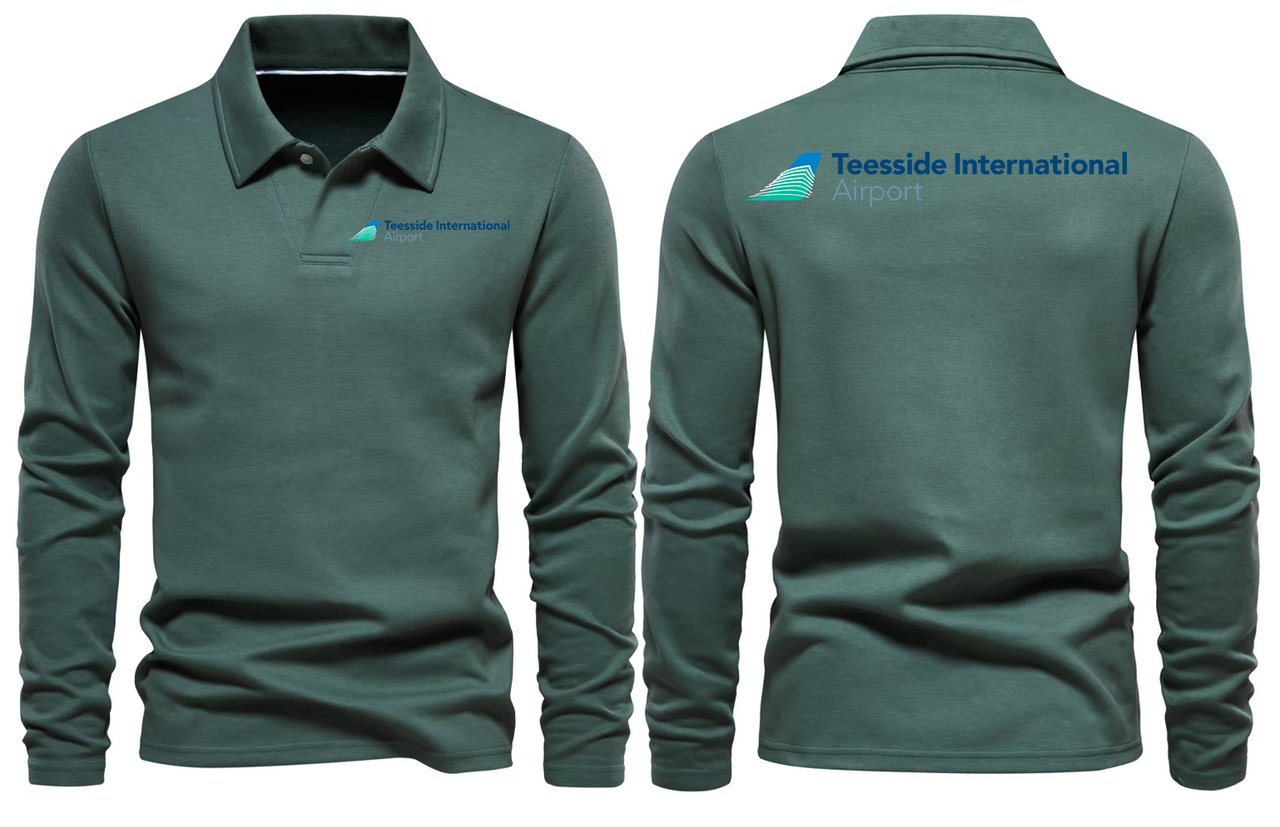 TEESSIDE AIRPORT LONG SLEEVE  POLO