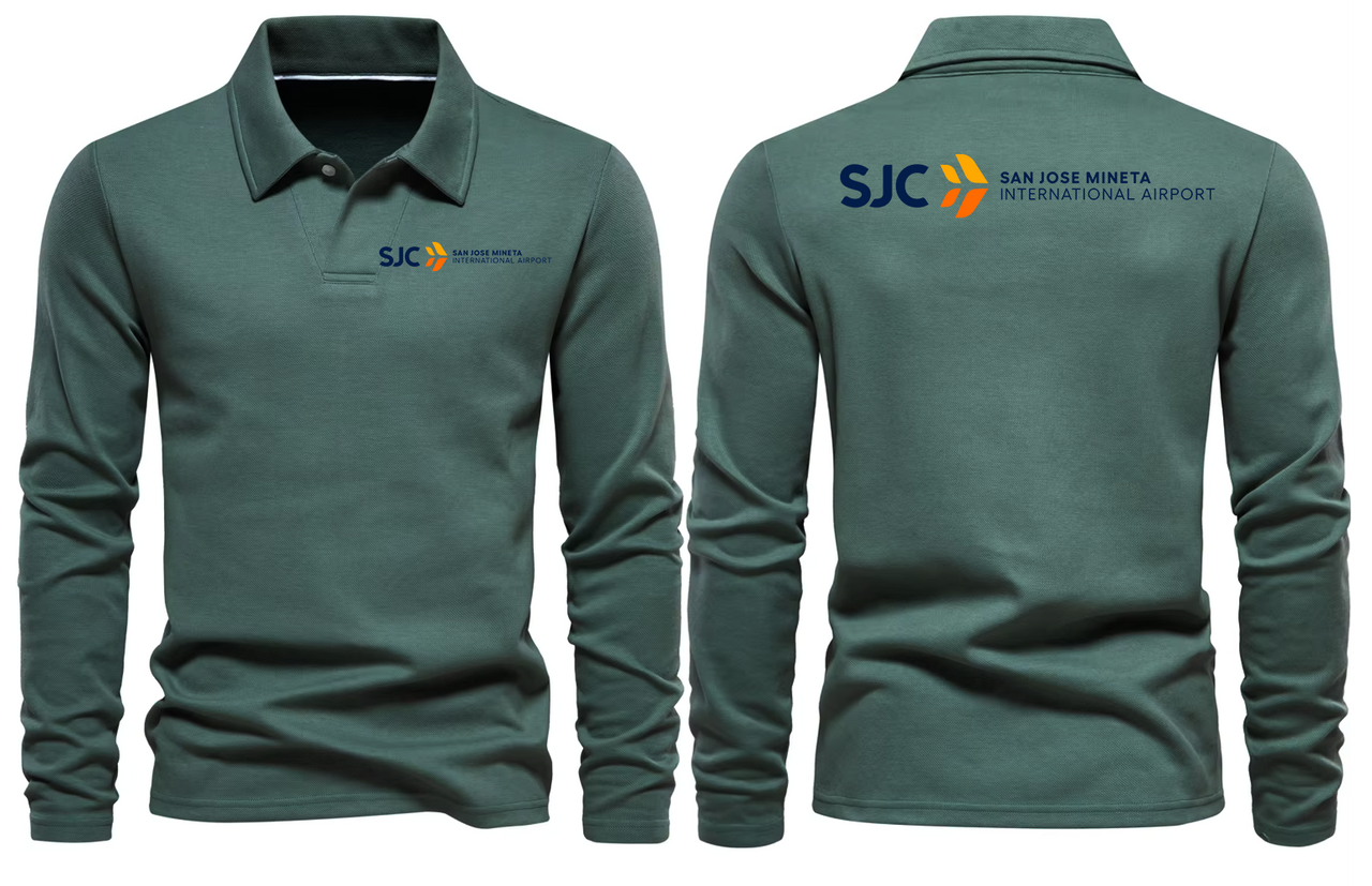 SJC AIRPORT LONG SLEEVE  POLO