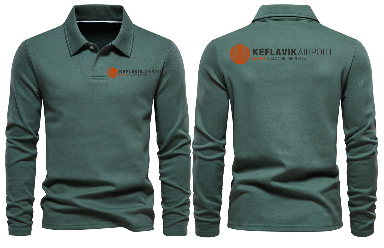 KEFLAVIK AIRPORT LONG SLEEVE  POLO (Copy) (Copy)