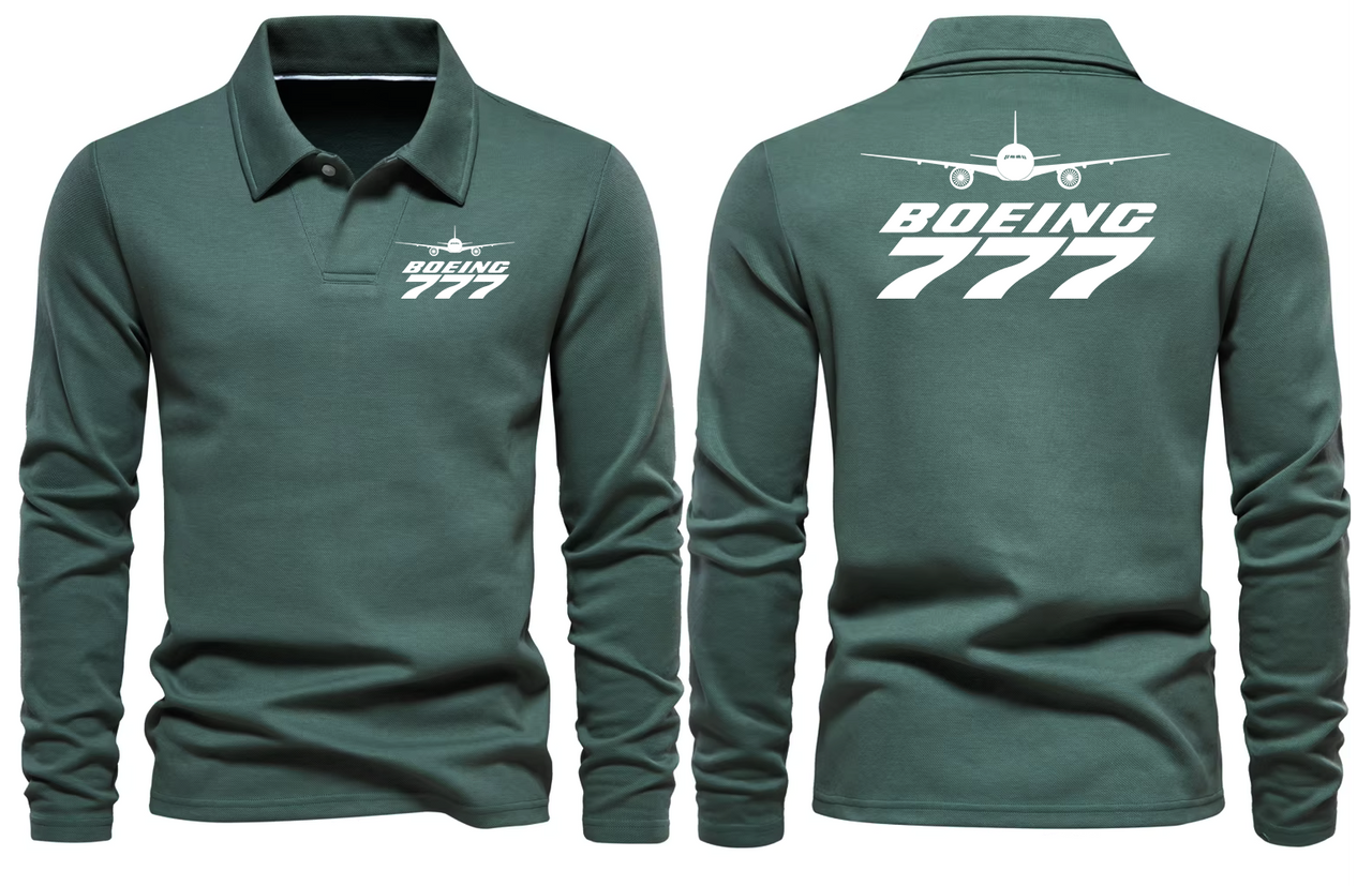 BOEING 777  LONG SLEEVE  POLO