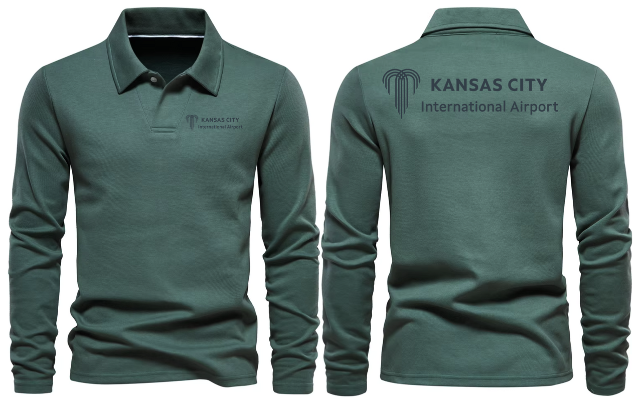 KANSAS AIRPORT LONG SLEEVE  POLO