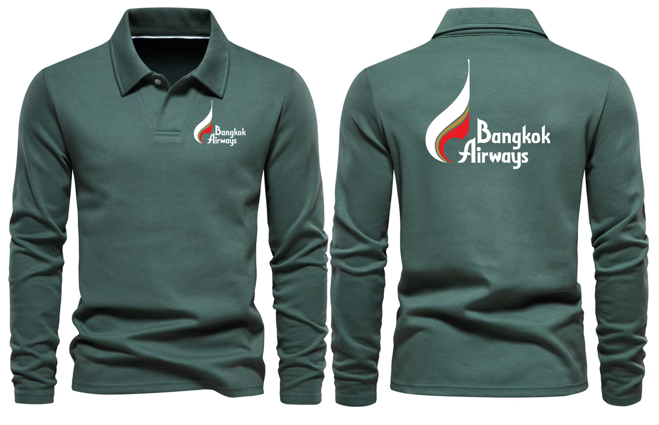 BANGKOK AIRWAYS LONG SLEEVE  POLO