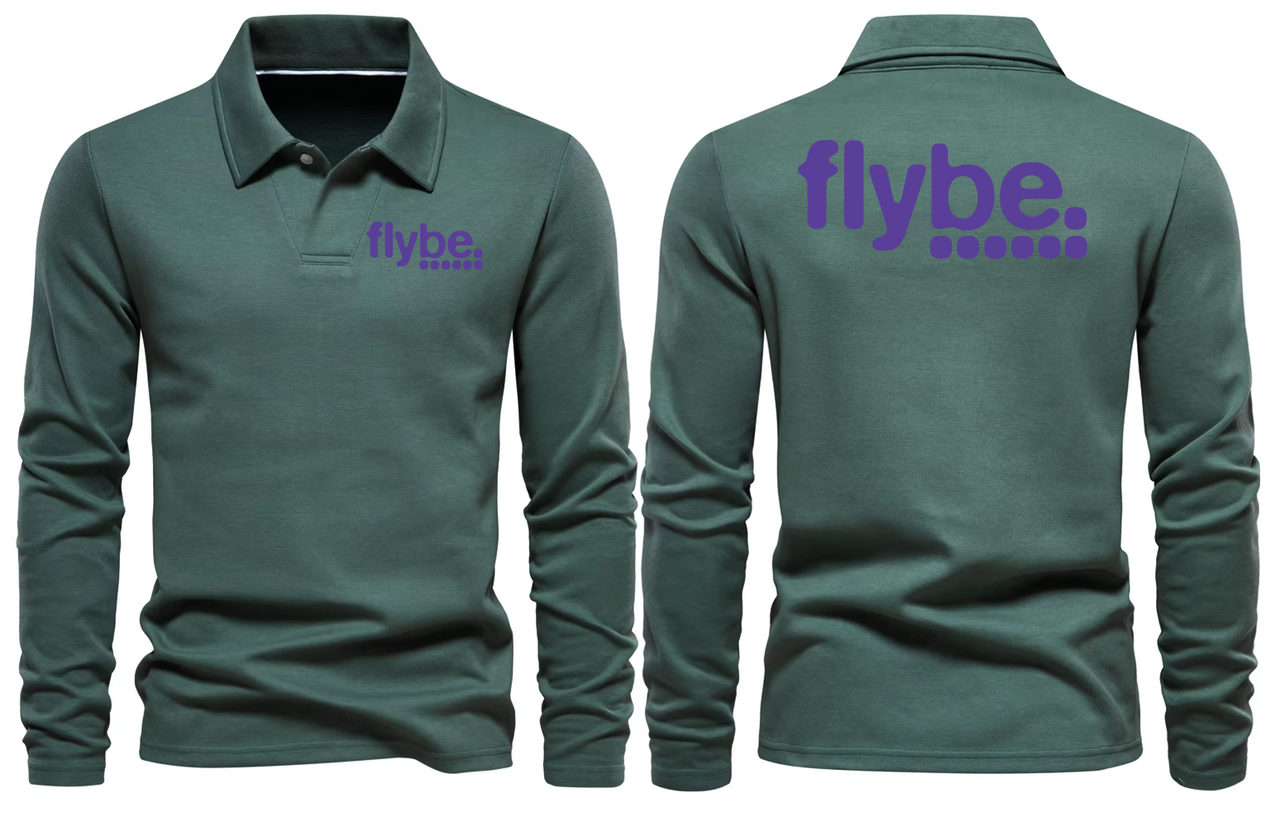 FLYBE  LONG SLEEVE  POLO