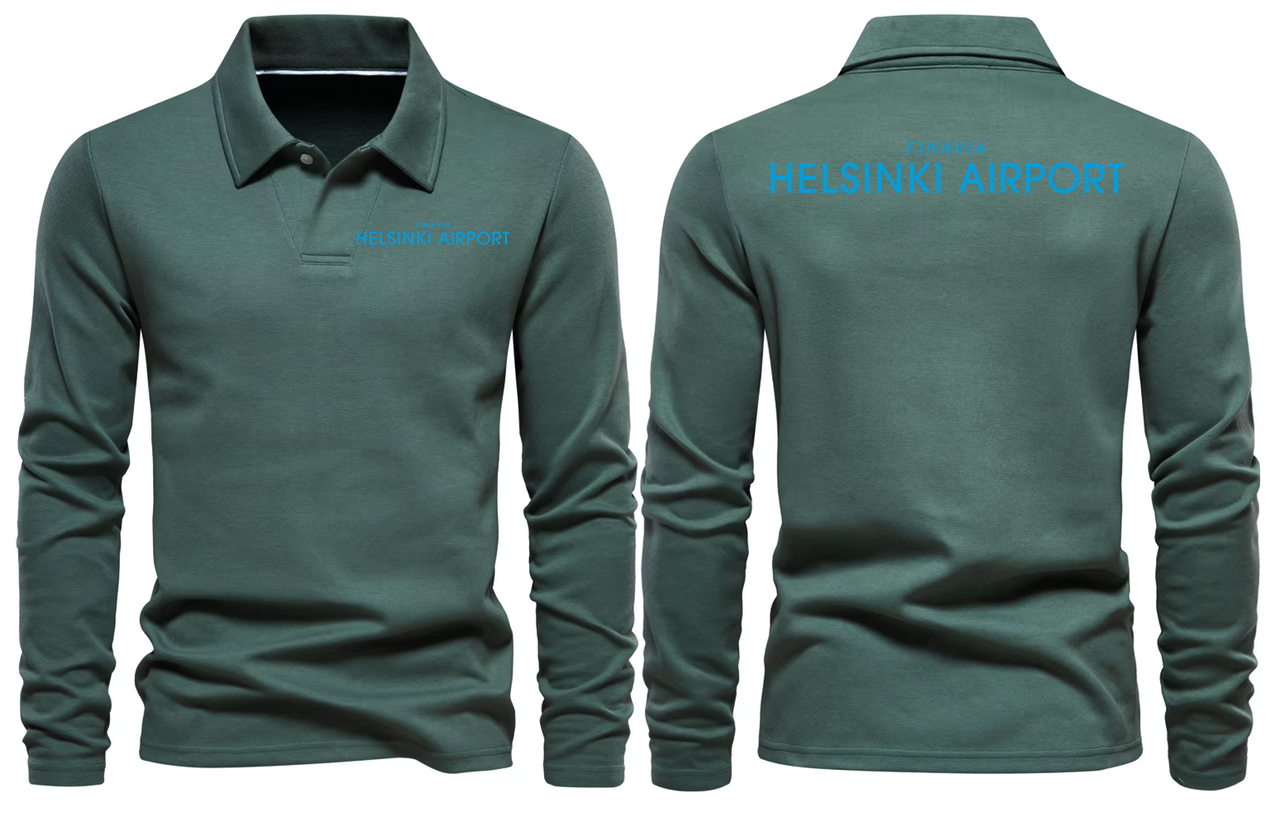 HELSINKI AIRPORT LONG SLEEVE  POLO
