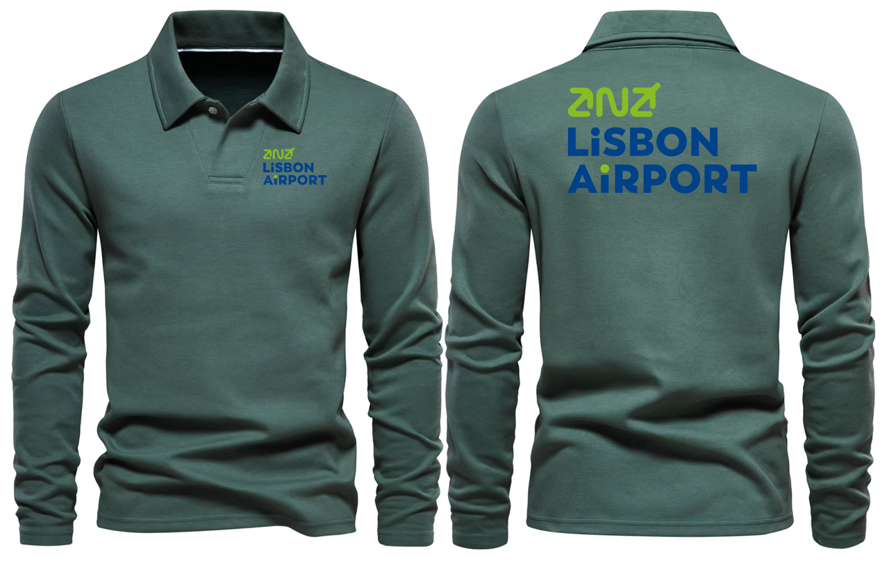 LISBON  AIRPORT LONG SLEEVE  POLO