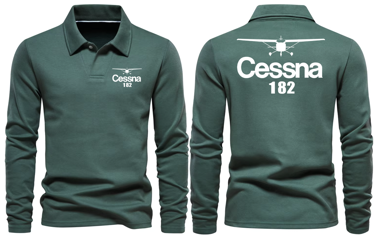 CESSNA 182 LONG SLEEVE  POLO