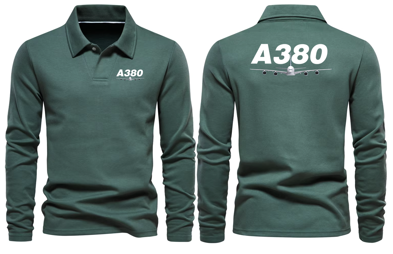 AIRBUS A380 LONG SLEEVE  POLO
