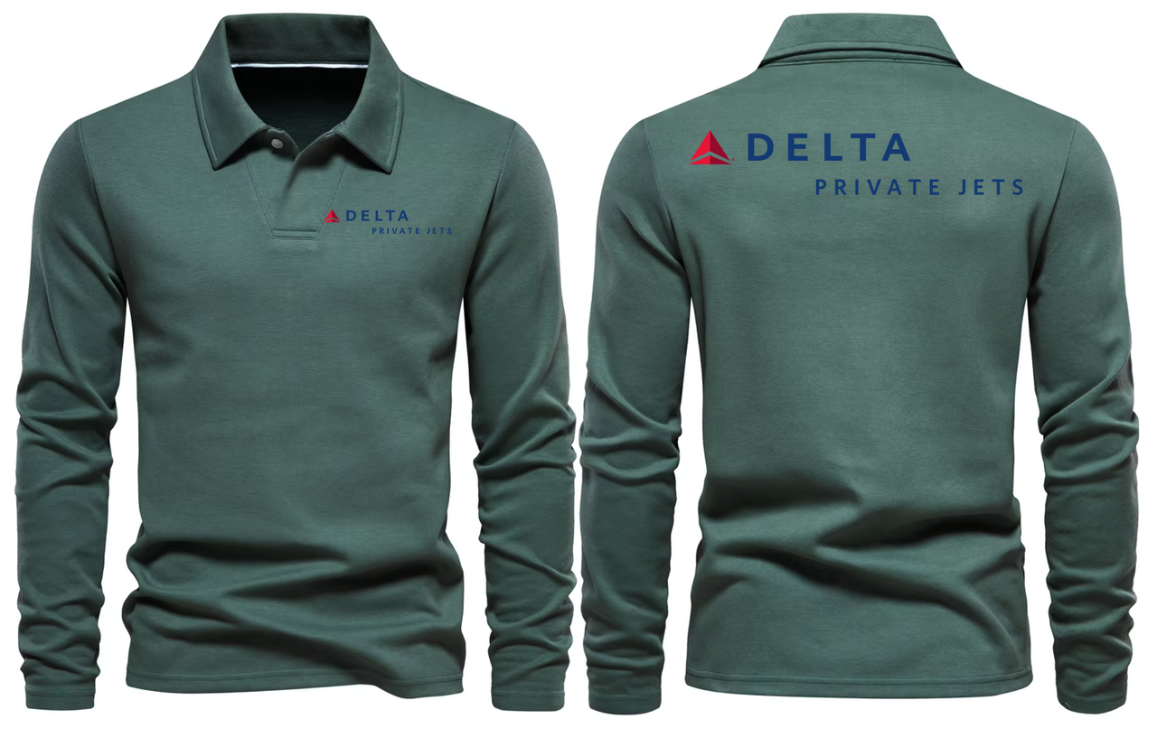 DELTA PRIVAT JET LONG SLEEVE  POLO