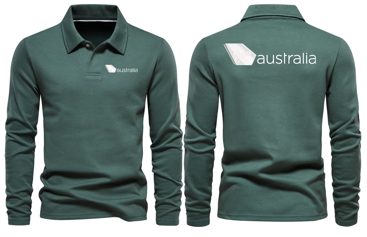 AUSTRALIA AIRLINES LONG SLEEVE  POLO