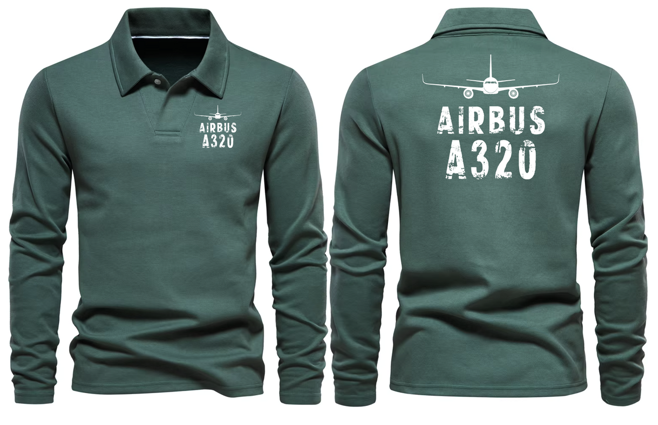 AIRBUS A320 LONG SLEEVE  POLO