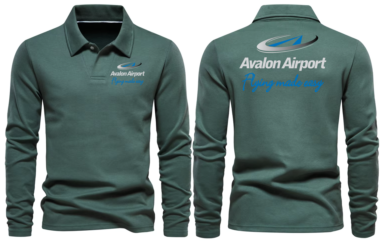 AVALON AIRPORT LONG SLEEVE  POLO