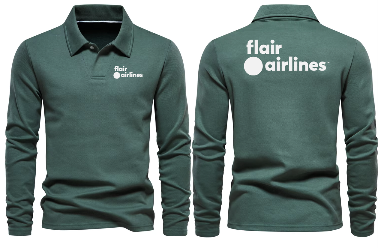 FLAIR AIRLINES LONG SLEEVE  POLO