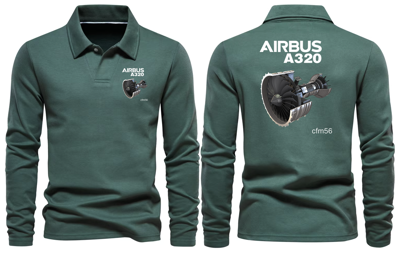 AIRBUS A320 CFM56 LONG SLEEVE  POLO