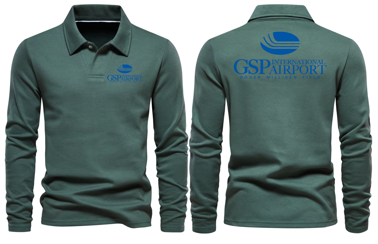 GSP AIRPORT LONG SLEEVE  POLO